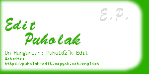 edit puholak business card